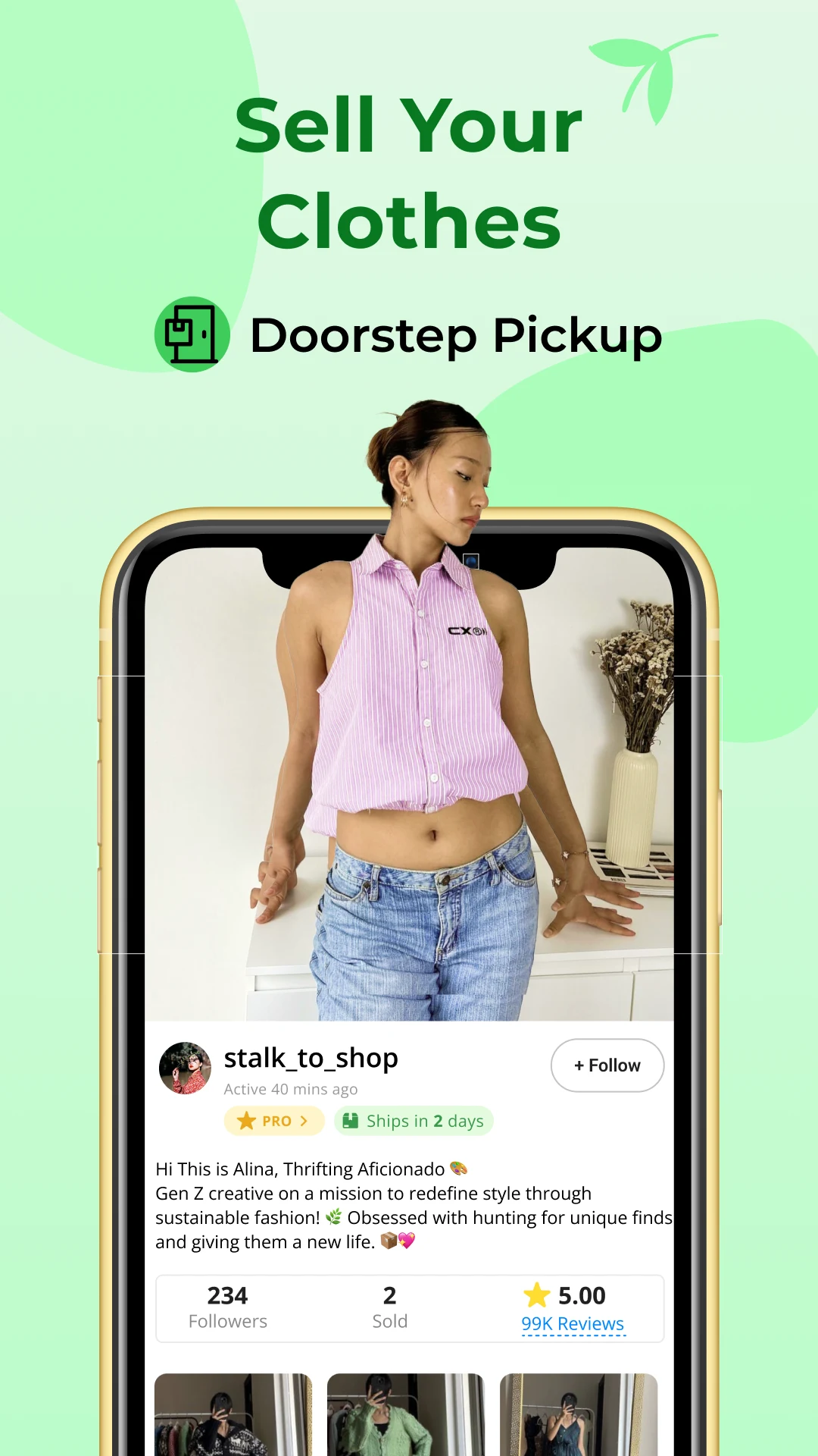 FreeUp: Sell & Buy Clothes screenshot